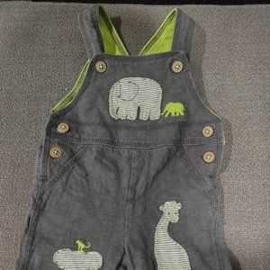 Baby overalls with animal aplique